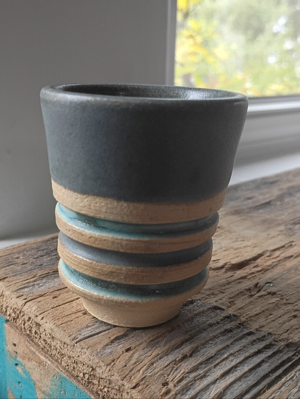 Small Handmade Ceramic Wine Or Whiskey Cup
